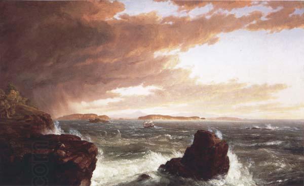 Frederic E.Church View Across Frenchman s Bay from Mt.Desert Island,After a Squall China oil painting art